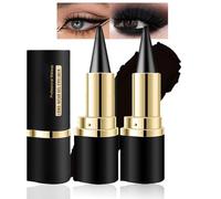 Baorder 2Pcs Gel Eyeliner Pencil Set, Crème d’eye-liner noir naturel mat, Eyeliner résistant aux bavures imperméables, Crayon de palette de fard à paupières fumé noir, Maquillage d’Halloween gothique
