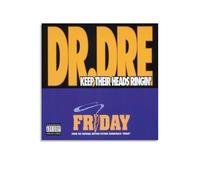 BAOSANNIAN Dr. Dre Keep Their Heads Ringin Impression sur toile Décoration murale pour salon, chambre à coucher Sans cadre 30 x 30 cm