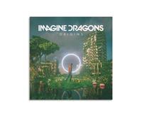 BAOSANNIAN Imagine Dragons Origins Poster sur toile pour chambre à coucher Paysage sportif Cadeau sans cadre 60 x 60 cm