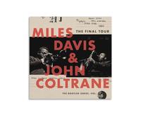 BAOSANNIAN Miles Davis John Coltrane The Final Tour The Bootleg Series Vol 6 Poster sur toile Décoration murale pour salon, chambre à coucher, style sans cadre 30 x 30 cm