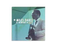 BAOSANNIAN Miles Davis The Bootleg Series, Vol. 4 Miles Davis At Newport 1955-1975 Poster sur toile pour décoration de chambre à coucher, bureau, chambre, cadeau sans cadre 30 x 30 cm