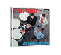 BAOSANNIAN Poster sur toile The Who My Generation - Décoration de chambre à coucher - Paysage sportif - Cadre cadeau - 40 x 40 cm