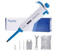 BAOSHISHAN Micropipette monocanal réglable Micro Pipette 10-100ul transfert de pipeteur de laboratoire avec 200 pointes de pipette