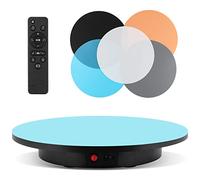 BAOSHISHAN Présentoir Rotatif électrique télécommande Affichage Plateau tournant Affichage Plateau tournant Photographie Produit Affichage 100KG 42cm Noir 220V