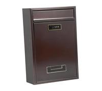 Baosity Boîte Aux Lettres Murale avec Serrure Boîte Postale Verrouillable Grande Capacité Accessoire Multifonction En Métal Matériau Résistant Adaptée pour La