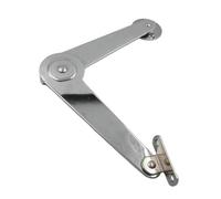 Baosity Charnière de support de couvercle pliable en métal léger, support de charnière pliable pour couvercle de garde-robe et réparation de meubles, Installation Côté Gauche