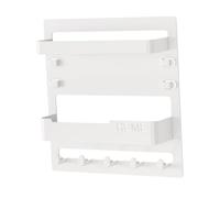 Baosity Porte-clés avec support et étagère, solution de rangement moderne, Blanc