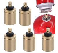 BAOSROY Adaptateur Bouteille de Gaz,5pcs Adaptateur Gaz,Adaptateur pour Remplissage de Bouteille Gaz Camping,Adaptateurs de Recharge de gaz,pour Camping Accessoires de Brûleur à Gaz
