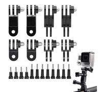 BAOSROY Caméra Sport Adaptateur de Montage,Perche Support GoPro Casque Moto,Bras Vis Pince GoPro,Accessoire Fixation GoPro,Bras Vis Pince Go Pro,Bras d'Extension pour Go Pro