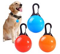 BAOSROY Pendentif Lumineux Chien,Pet Collier Pendentif Lumineux,Collier de Chien Lumière,Pendentif Chien,LED Pendentif,pour éviter Que Les Animaux Domestiques ne se Perdent la Nuit,3 Pièces