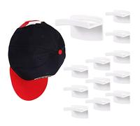 Baoswi Lot de 12 crochets auto-adhésifs pour chapeaux - Organiseur mural minimaliste pour chapeaux - Crochets de rangement pour chapeaux