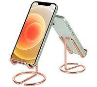 Baoswi Lot de 2 supports de téléphone portable pour bureau, jolis supports de téléphone portable en métal, accessoires de bureau, compatibles avec tous les téléphones portables, iPhone, commutateur,