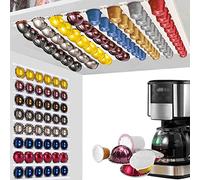 Baoswi Lot de 6 porte-dosettes de café, porte-gobelets K pour comptoir, organisateur de rangement de dosettes de café, support mural pour dosettes de café avec adhésifs