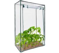 BaoT8YLu 100 X 50 X 150 Cm Petite Serre À Tomates pour L'extérieur, Serre avec Porte Enroulable, Housse De Rechange en PVC Résistant Aux Intempéries pour Cour, Balcon, Jardin, Vert