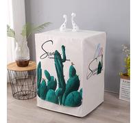 BaoT8YLu Housse pour machine à laver, housse de lave-linge, housse automatique pour lave-linge et sèche-linge pour protéger la machine à laver à chargement frontal (Cactus, taille M 60 * 55 * 85 cm)