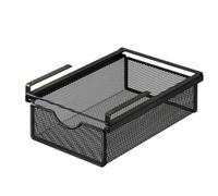 BaoT8YLu Panier en Fer à Tiroir Coulissant Suspendu, Panier de Rangement Coulissant sous Étagère, Organisateur de Rangement sous Armoire pour Chambre à Coucher/Comptoir/Armoire