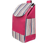 BaoT8YLu Sac à provisions en tissu Oxford, sac de rechange pliable pour chariot, sac à provisions de rechange pliable imperméable pour chariot à provisions(Rouge)