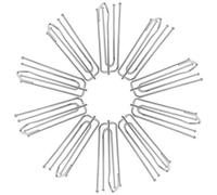 baotongle Lot de 12 Crochets plissés en Acier Inoxydable pour Rideaux - 4 Griffes