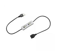 BaotyJie 2X Câble D'extension de Commutateur de Minuterie USB, 3 Vitesses Réglables, Cordon de Minuterie d'alimentation de 60cm, Minuterie 0.5/1.5/3H pour Lumi