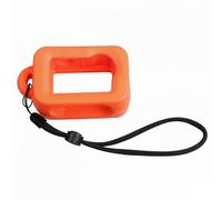 BaotyJie Etui Flottant pour Caméra d'action Coque Flottante Housse Antichoc Protection Étanche Coque Absorbante Matériau Robuste Maintien en Surface Facilement, Orange, Flottant avec Petite Dragonne