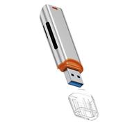 BaotyJie Lecteur de Cartes USB 3.0, Transmission Haute, Accessoire électronique de Remplacement, Facile à Utiliser, Lecteur de Cartes TF Pratique, Argent