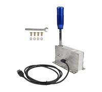 BaotyJie Levier de Vitesse Séquentiel USB pour 10 7 XP Simulation Shifter Frein à Main, Levier de Vitesse Métallique pour Simulation de Conduite, Accessoire Jeux Racing, Bleu
