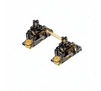BaotyJie Mechanical Keyboard Stabilisateur Clavier Mécanique Kit Stabilisateurs PCB Visser Barres de Liaison Ensemble Structure Élastique Anti-Vibrations et, Black Gold, Not Lubed