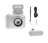 BaotyJie Mini caméra vidéo Retrosnap, caméscope vintage, 6 filtres différents, enregistreur, chargeur, appareil photo numérique pour l'enregistrement des, Blanc