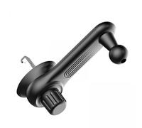BaotyJie Support de Téléphone de Voiture à Double Clip, Accessoires Rotatifs pour Grille d'Aération, Tête Sphérique 17mm, Lot de 2