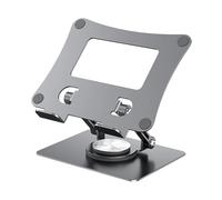 BaotyJie Support pour Ordinateur Portable, Support pour Ordinateur Portable pour Le Travail Collaboratif, Hauteur Réglable, Antidérapant, Support pour Ordinate, Gris