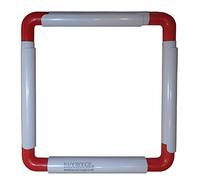 BaouRouge Cadre à Quilter/Broderie/Peinture sur Soie/matelassage/Point de Croix/travaux d'aiguille. Zone de Travail de 15 x 15cm (Taille Externe: 22 x 22cm)