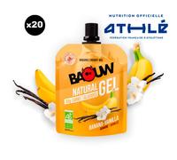 BAOUW Gel Naturels Bio 85g Banane-vanille Pack X20 - Mixte - Jaune - taille Unique- modèle 2025