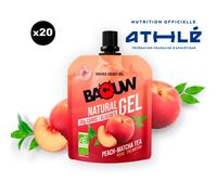 BAOUW Gel Naturels Bio 85g Pêche-thé Matcha Pack X20 - Mixte - Orange / Rose - taille Unique- modèle 2026