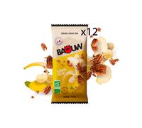 Baouw - Pack de 12 barres énergétiques - Pack Barres Extra Banane Pécan (x12) - Blanc Blanc