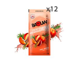 Baouw - Pack de boissons isotoniques - Pack Boisson Isotonique Sachets Pêche-Romarin (x12) en Bois