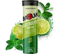 Baouw – Pastilles électrolytes – Citron vert et menthe – 10 pastilles