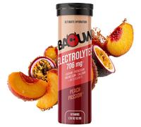 Baouw Pastilles d'électrolytes Pêche-Passion – Tube 10 pastilles