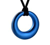 BAOWIQI Collier urne funéraire Cercle de vie éternité pour cendres Souvenir Bijoux pour femmes et hommes, Acier inoxydable, Pas de gemme