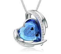 BAOWIQI Collier urne funéraire en cristal pour femme avec pendentif « Keep Loved Ones Ashes Close Forever & Always in My Heart », Acier inoxydable, Pas de gemme