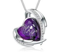 BAOWIQI Collier urne funéraire en cristal pour femme avec pendentif « Keep Loved Ones Ashes Close Forever & Always in My Heart », Acier inoxydable, Pas de gemme