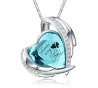 BAOWIQI Collier urne funéraire en cristal pour femme avec pendentif « Keep Loved Ones Ashes Close Forever & Always in My Heart », Acier inoxydable, Pas de gemme