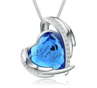 BAOWIQI Collier urne funéraire en cristal pour femme avec pendentif « Keep Loved Ones Ashes Close Forever & Always in My Heart », Acier inoxydable, Pas de gemme