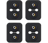 BAOYBS 4 Pièces Couvercle Serrure de Porte Voiture pour Smart Fortwo Forfour 2/451 2/453, Capuchon de Protection en Silicone Serrure de Porte Amortisseur Silencieux