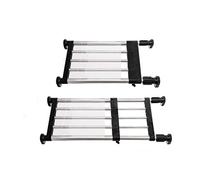 BAOYOUNI 2 Pièce Étagère de Placard Telescopique en Métal Etagere de Rangement Réglable sans Perçage Organiseurs de Armoire Separateur Stockage Rack pour Cuisine, Salle de Bain, Chambre 40-60cm, Noir