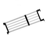 BAOYOUNI Étagère de Placard Telescopique en Métal Etagere de Rangement Réglable sans Perçage Organiseurs de Armoire Separateur Stockage Rack pour Cuisine, Salle de Bain, Chambre 60-80cm, Noir