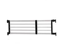 BAOYOUNI Étagère de Placard Telescopique en Métal Etagere de Rangement Réglable sans Perçage Organiseurs de Armoire Separateur Stockage Rack pour Cuisine, Salle de Bain, Chambre 119-190,5cm, Noir