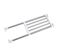 BAOYOUNI Étagère Extensible Placard Etagere telescopique Reglable sans Percage Réglable Rack de Stockage Tiges en Acier Inoxydable pour Chambre Salle de Bain Cuisine, Longueur 50-80CM