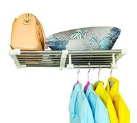 BAOYOUNI Étagère Extensible pour Placard en Métal sans Percage Etagere de Rangement Rack Garde-Robe Séparateur Diviseur DIY Organisateur Tige, Réglable 55-90 cm, pour Salle de Bain, Cuisine, Chambre