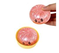 Baozi Géant Squishy, Jouet Anti-Stress Simulation avec Panier Vapeur, Squishy Dumpling à Mémoire de Forme, Cadeau Original de Décompression pour Enfants et Adultes, Accessoire Sensoriel