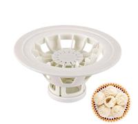 Baozi Maker Machine, 7,1" Manuel Bao Buns Machine, Dumpling Maker Moule, Fait Maison Chinois À La Vapeur Petits Faisant Des Accessoires, Blanc